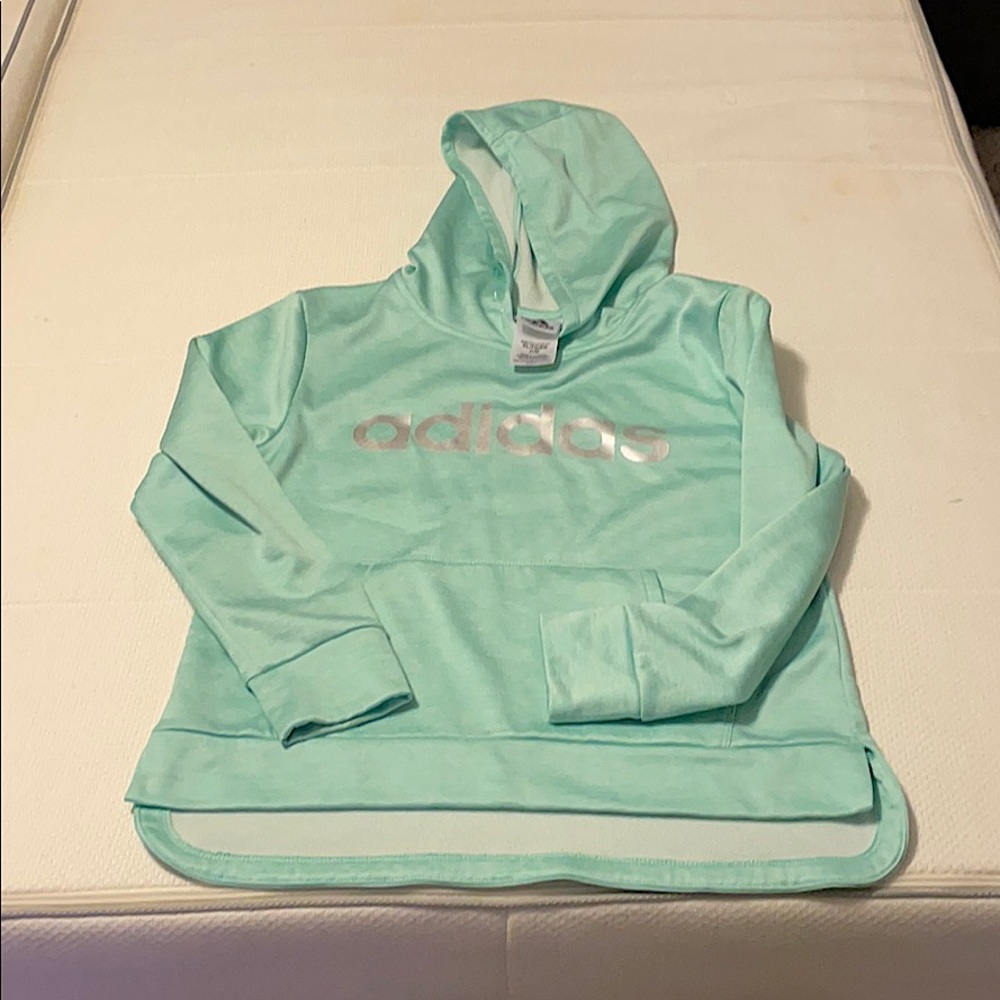 Teal adidas size 16